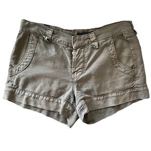 Green Button Fly 7 For All Mankind Shorts Size 25
